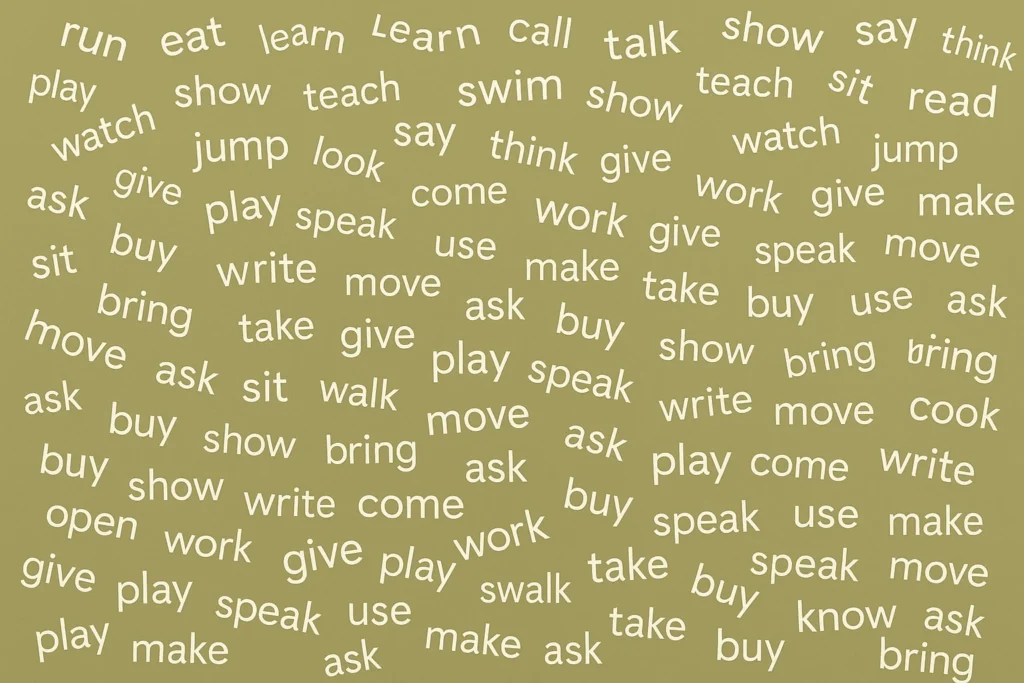 50 darbības vārdi, kas noderēs jebkurā valstī!