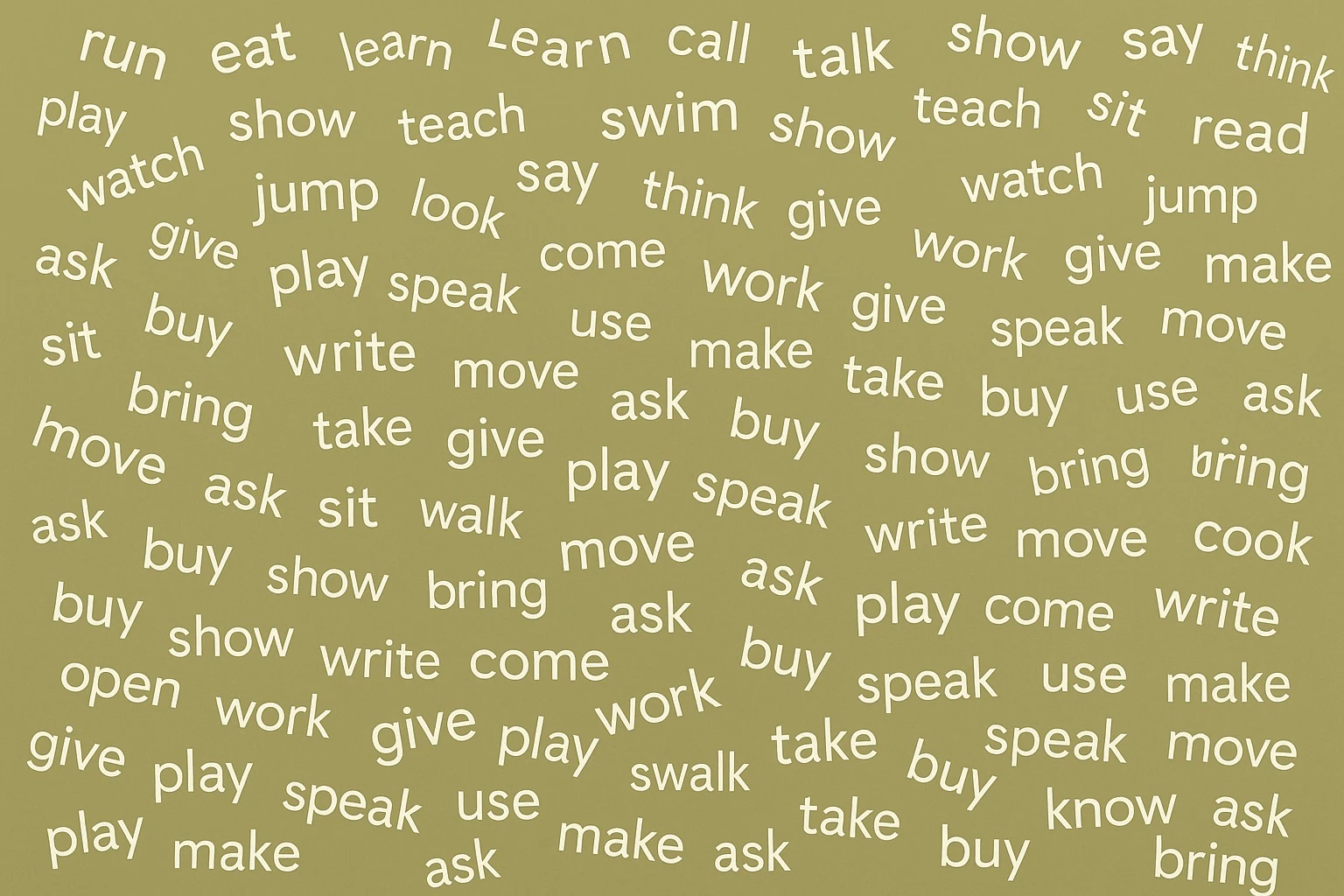 50 darbības vārdi, kas noderēs jebkurā valstī!